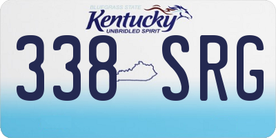 KY license plate 338SRG