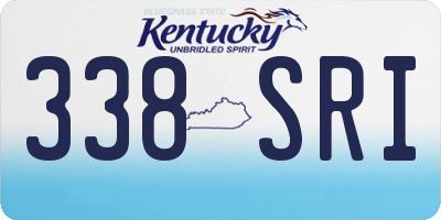 KY license plate 338SRI
