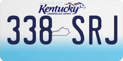 KY license plate 338SRJ