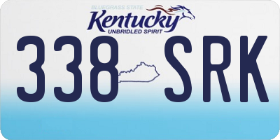 KY license plate 338SRK