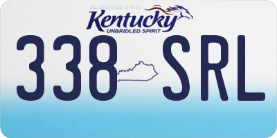 KY license plate 338SRL