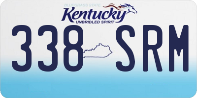 KY license plate 338SRM