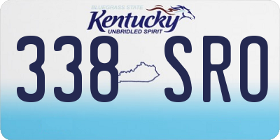 KY license plate 338SRO