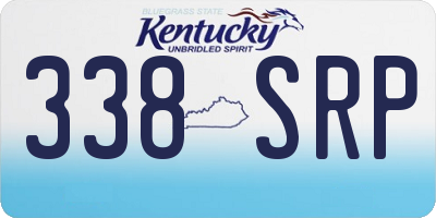 KY license plate 338SRP