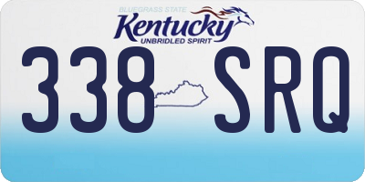 KY license plate 338SRQ
