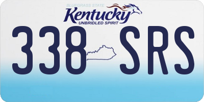 KY license plate 338SRS