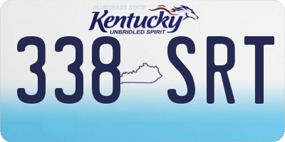 KY license plate 338SRT