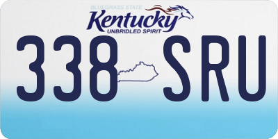 KY license plate 338SRU