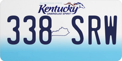 KY license plate 338SRW