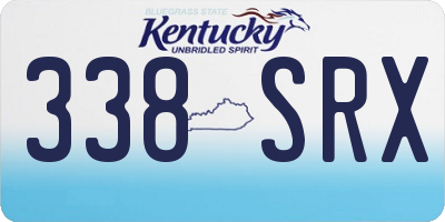 KY license plate 338SRX