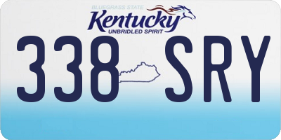 KY license plate 338SRY