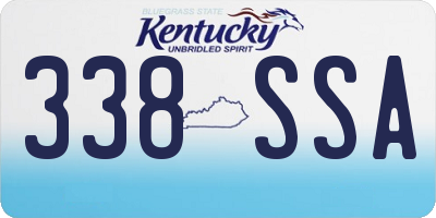 KY license plate 338SSA