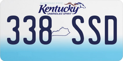 KY license plate 338SSD