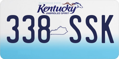 KY license plate 338SSK