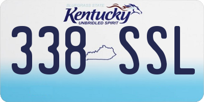 KY license plate 338SSL