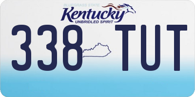 KY license plate 338TUT