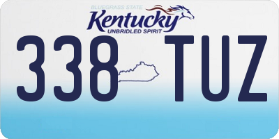 KY license plate 338TUZ
