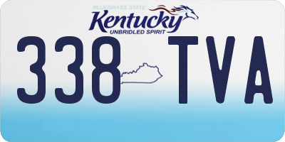 KY license plate 338TVA