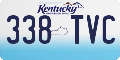 KY license plate 338TVC