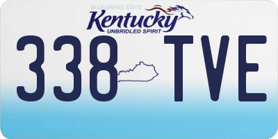 KY license plate 338TVE