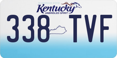 KY license plate 338TVF