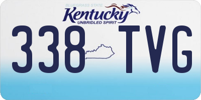 KY license plate 338TVG