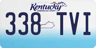 KY license plate 338TVI