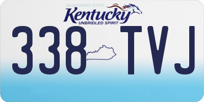 KY license plate 338TVJ