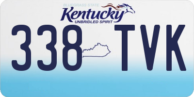 KY license plate 338TVK