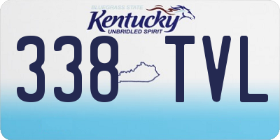 KY license plate 338TVL
