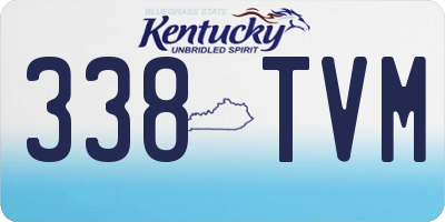 KY license plate 338TVM