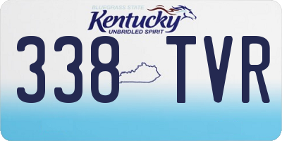 KY license plate 338TVR