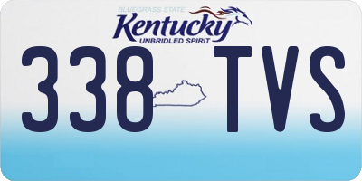 KY license plate 338TVS