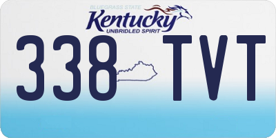 KY license plate 338TVT