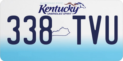 KY license plate 338TVU