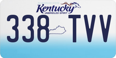 KY license plate 338TVV