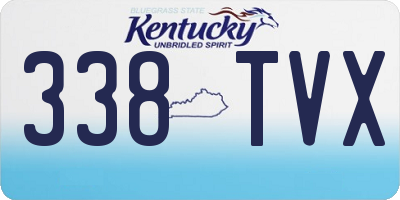 KY license plate 338TVX