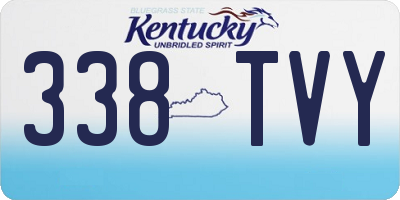 KY license plate 338TVY