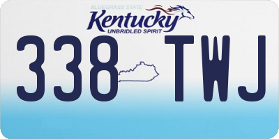 KY license plate 338TWJ