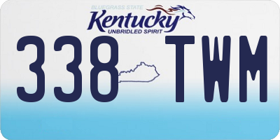 KY license plate 338TWM