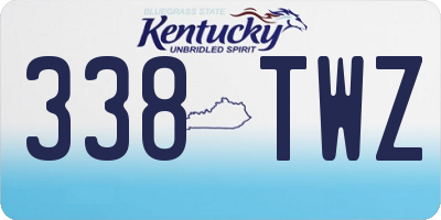 KY license plate 338TWZ