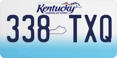 KY license plate 338TXQ