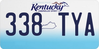 KY license plate 338TYA