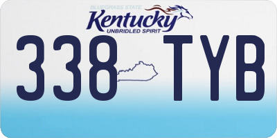 KY license plate 338TYB