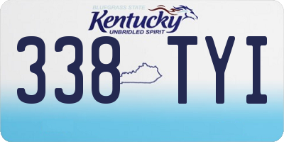 KY license plate 338TYI