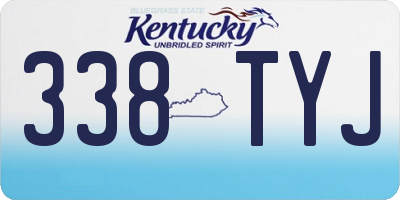 KY license plate 338TYJ