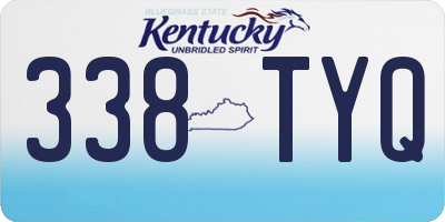 KY license plate 338TYQ