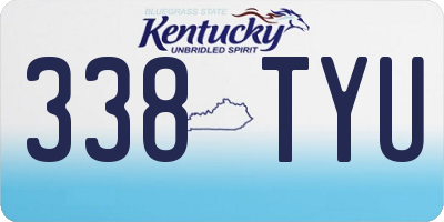 KY license plate 338TYU