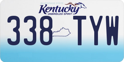 KY license plate 338TYW