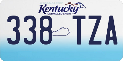 KY license plate 338TZA